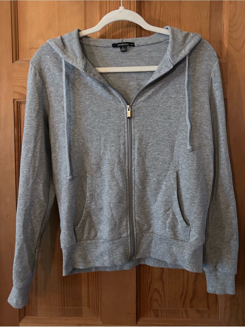 Ambiance Lightweight Gray Zip Hoodie